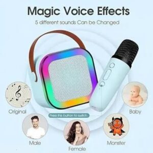 K12 Portable Speaker With Single Mic | Karaoke Microphone With Speaker | Portable Wireless Bluetooth Speaker